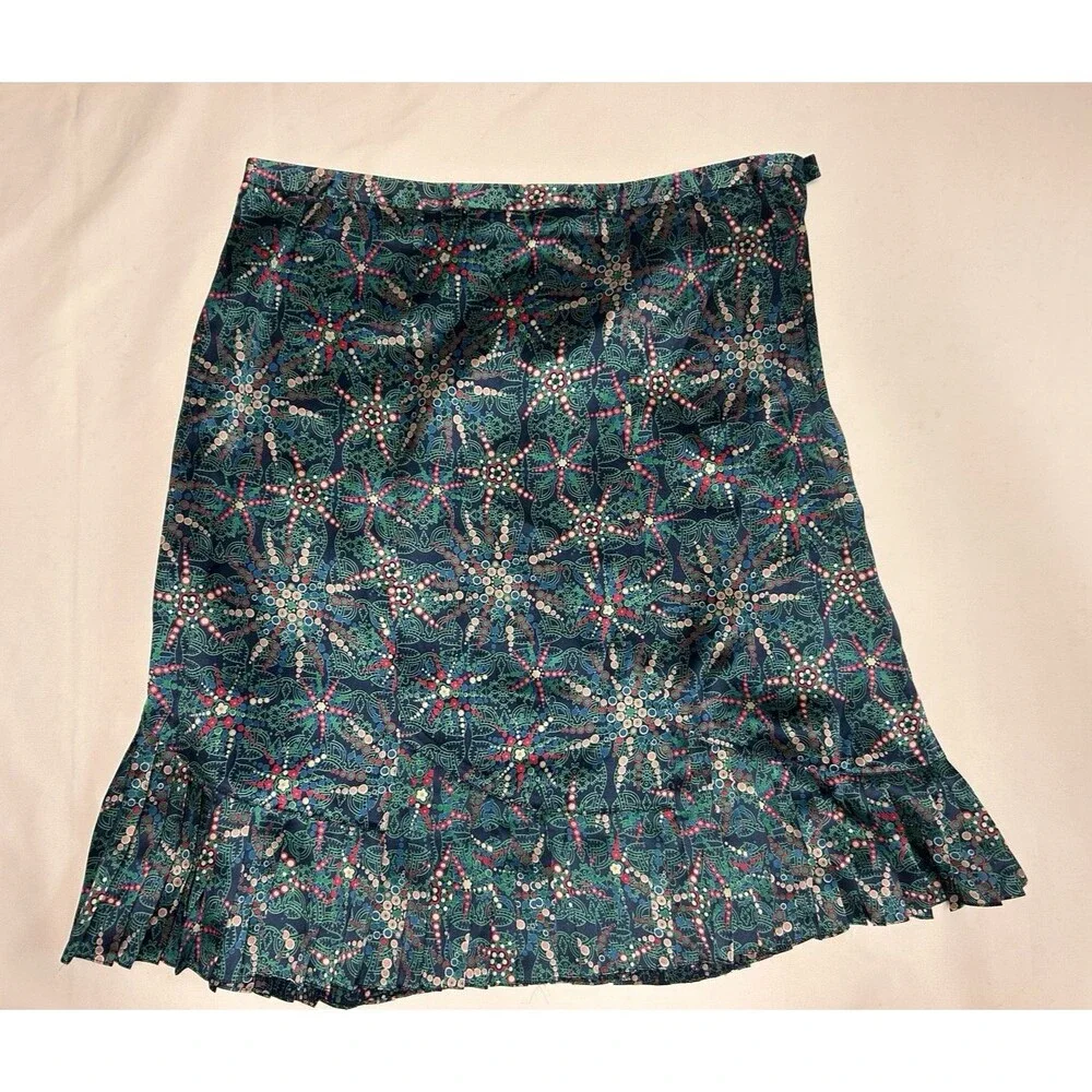 Marc Jacobs Indie Boho 100% Silk 2 Pc Top Adj Straps & Skirt Set Women's Size 8 - Picture 6 of 11